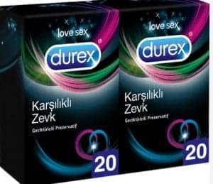 Durex Karşılıklı Zevk Geciktiricili Prezervatif 20'li