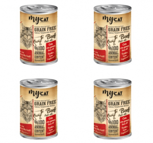 MyCat – Tahılsız Sığır Etli Kedi Konservesi