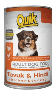 Quik – Tavuklu ve Hindili Yetişkin Köpek Konservesi