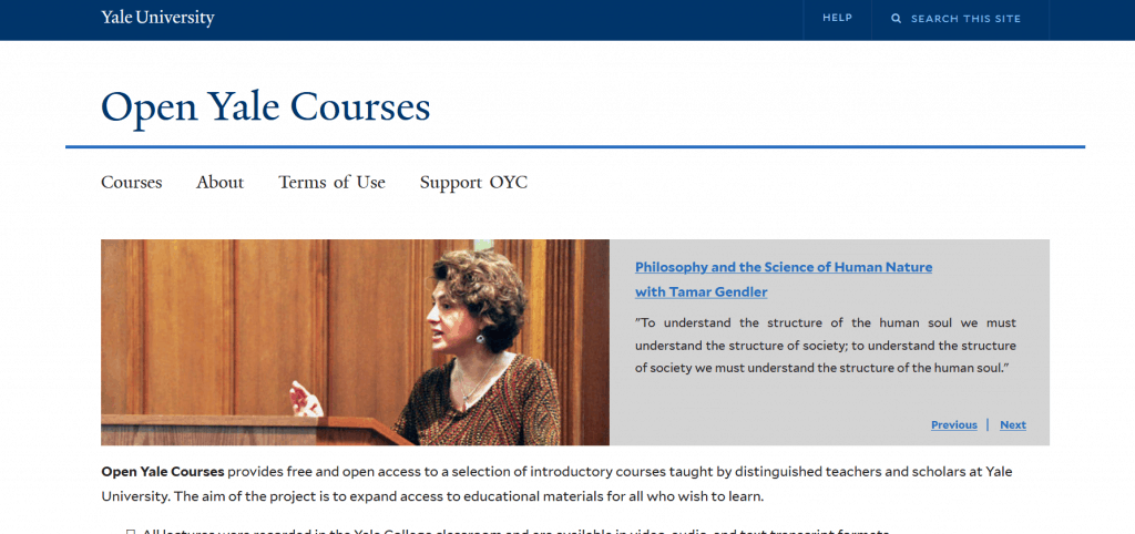 Open Yale Courses